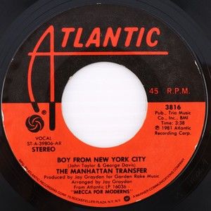The Manhattan Transfer – Boy From New York City / Confirmation 45 rpm 7" Record